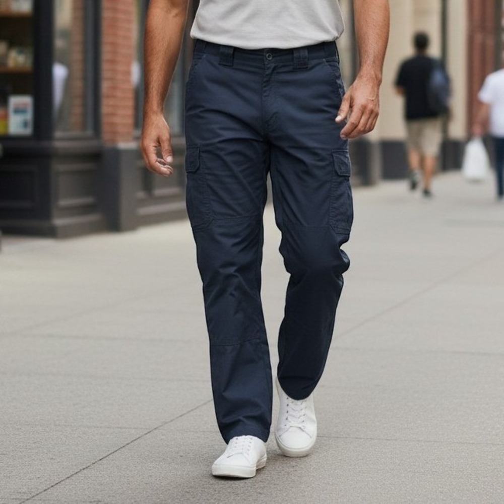 5.11 Tactical Cargo Pants Mens Ripstop Multi-Pocket Work Trousers Navy 36x34